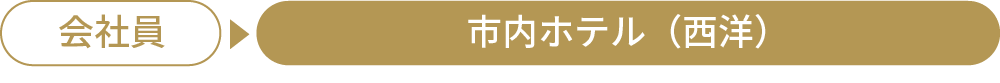会社員→ホテルナゴヤキャッスル（西洋）